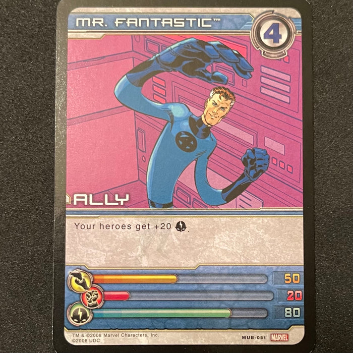 Marvel Ultimate Battles 2008 - MUB-051 - Mr. Fantastic Vintage Trading Card Singles Upper Deck