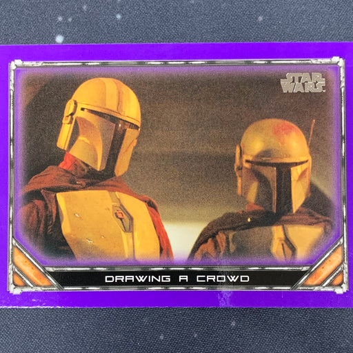 Star Wars - The Mandalorian 2020 -  030 - Drawing a Crowd - Purple Border Vintage Trading Card Singles Topps