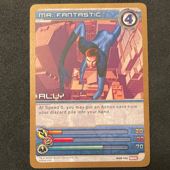 Marvel Ultimate Battles 2008 - MUB-052 - Mr. Fantastic Vintage Trading Card Singles Upper Deck
