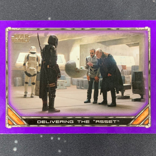 Star Wars - The Mandalorian 2020 -  027 - Delivering the “Asset” - Purple Border Vintage Trading Card Singles Topps   