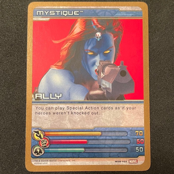 Marvel Ultimate Battles 2008 - MUB-055 - Mystique Vintage Trading Card Singles Upper Deck