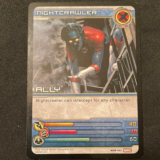 Marvel Ultimate Battles 2008 - MUB-057 - Nightcrawler Vintage Trading Card Singles Upper Deck