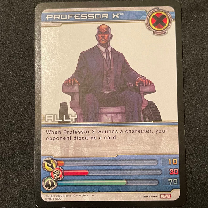 Marvel Ultimate Battles 2008 - MUB-060 - Professor X Vintage Trading Card Singles Upper Deck