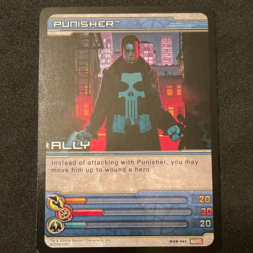 Marvel Ultimate Battles 2008 - MUB-061 - Punisher Vintage Trading Card Singles Upper Deck