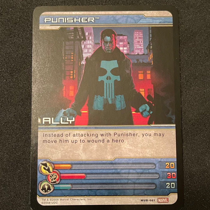 Marvel Ultimate Battles 2008 - MUB-061 - Punisher Vintage Trading Card Singles Upper Deck