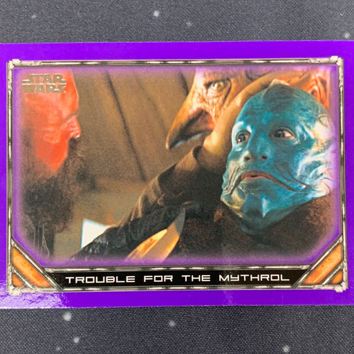 Star Wars - The Mandalorian 2020 -  002 - Trouble for the Mythrol - Purple Border Vintage Trading Card Singles Topps   