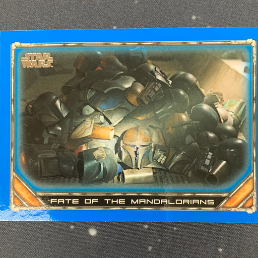 Star Wars - The Mandalorian 2020 -  096 - Fate of the Mandalorians - Blue Border Vintage Trading Card Singles Topps
