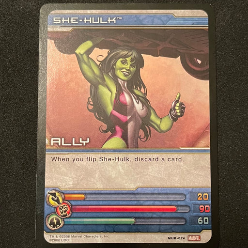 Marvel Ultimate Battles 2008 - MUB-074 - She-Hulk Vintage Trading Card Singles Upper Deck