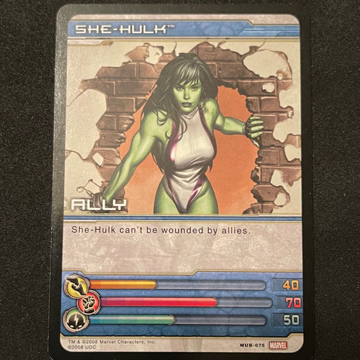 Marvel Ultimate Battles 2008 - MUB-075 - She-Hulk Vintage Trading Card Singles Upper Deck