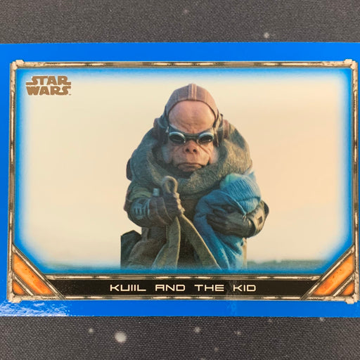 Star Wars - The Mandalorian 2020 -  089 - Kuiil and The Kid - Blue Border Vintage Trading Card Singles Topps