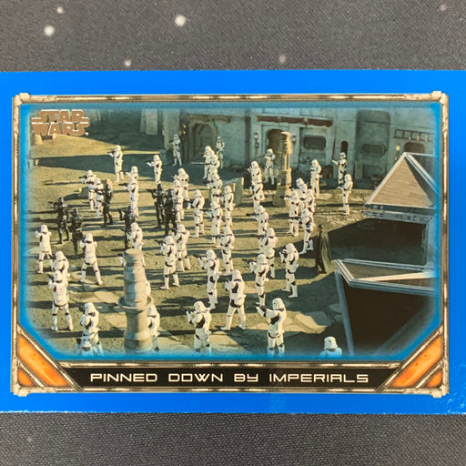 Star Wars - The Mandalorian 2020 -  087 - Pinned down by Imperials - Blue Border Vintage Trading Card Singles Topps