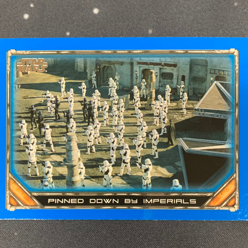 Star Wars - The Mandalorian 2020 -  087 - Pinned down by Imperials - Blue Border Vintage Trading Card Singles Topps   