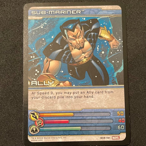 Marvel Ultimate Battles 2008 - MUB-081 - Sub-Mariner Vintage Trading Card Singles Upper Deck