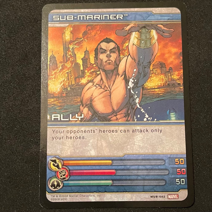 Marvel Ultimate Battles 2008 - MUB-082 - Sub-Mariner Vintage Trading Card Singles Upper Deck