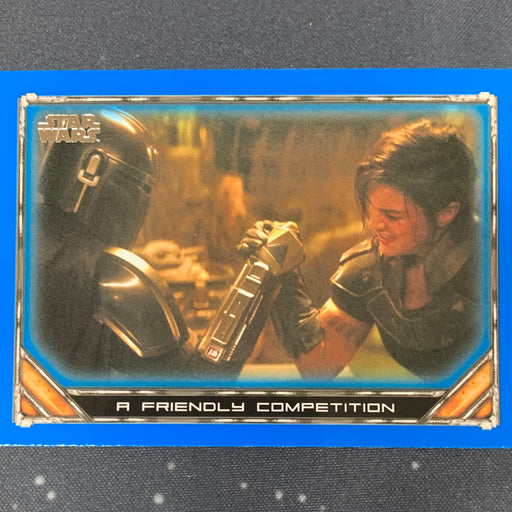 Star Wars - The Mandalorian 2020 -  082 - A Friendly Competition - Blue Border Vintage Trading Card Singles Topps