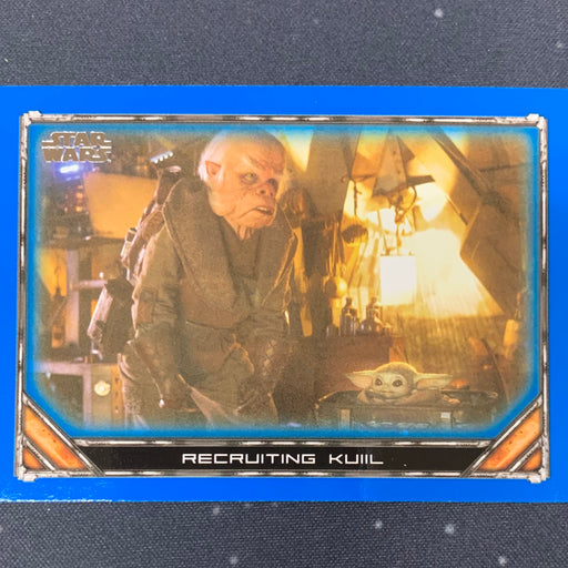 Star Wars - The Mandalorian 2020 -  080 - Recruiting Kuiil - Blue Border Vintage Trading Card Singles Topps