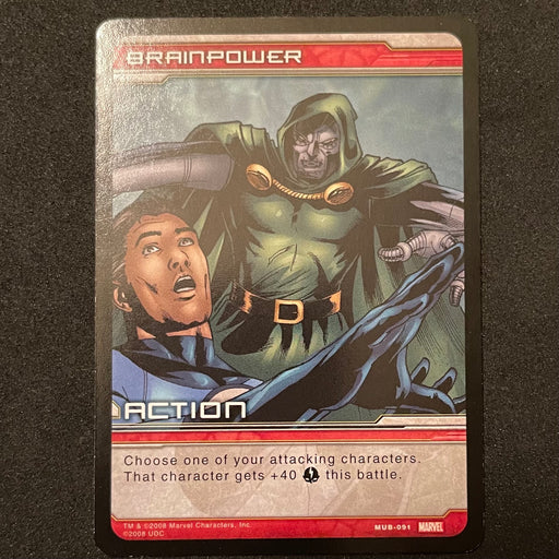 Marvel Ultimate Battles 2008 - MUB-091 - Brainpower Vintage Trading Card Singles Upper Deck