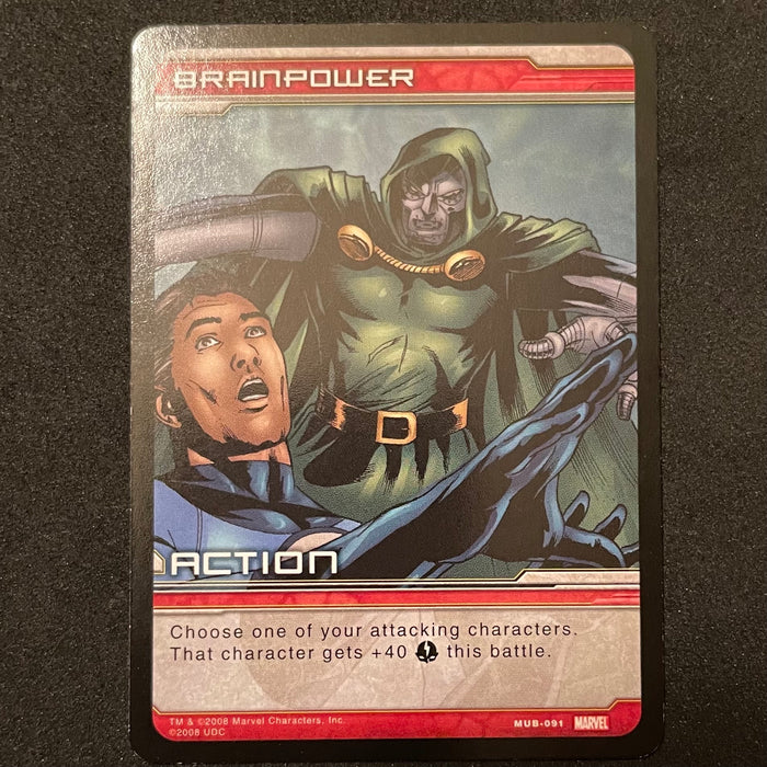 Marvel Ultimate Battles 2008 - MUB-091 - Brainpower Vintage Trading Card Singles Upper Deck