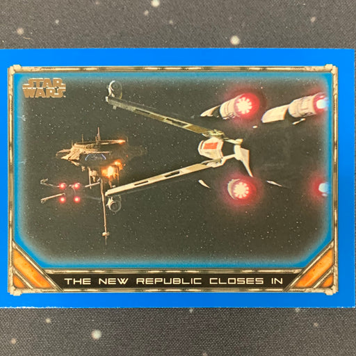 Star Wars - The Mandalorian 2020 -  076 - The New Republic Closes in - Blue Border Vintage Trading Card Singles Topps   