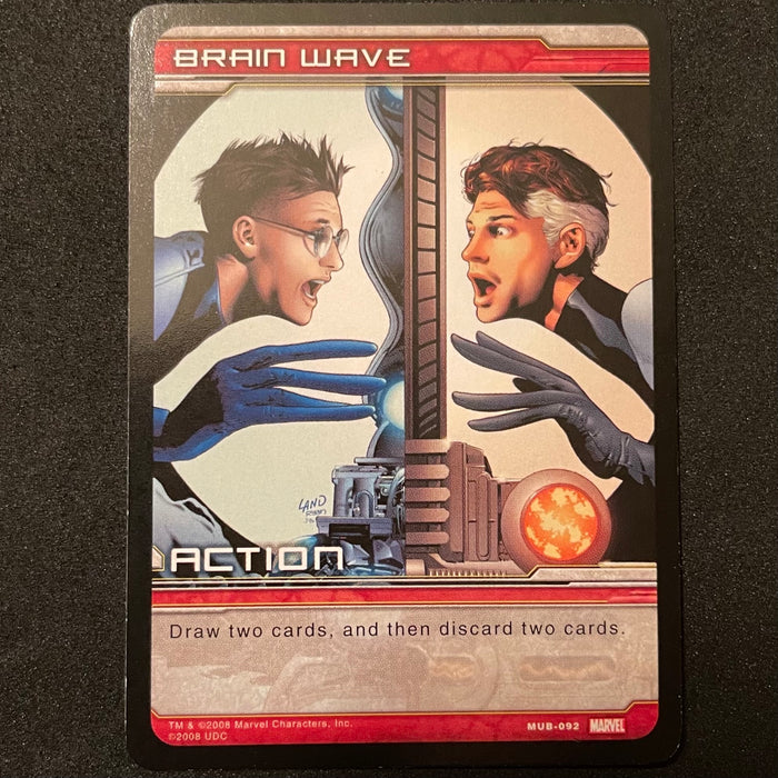 Marvel Ultimate Battles 2008 - MUB-092 - Brain Wave Vintage Trading Card Singles Upper Deck