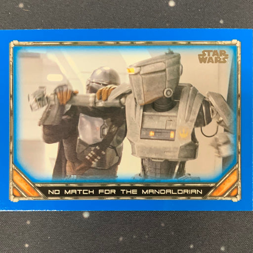 Star Wars - The Mandalorian 2020 -  072 - No Match for The Mandalorian - Blue Border Vintage Trading Card Singles Topps