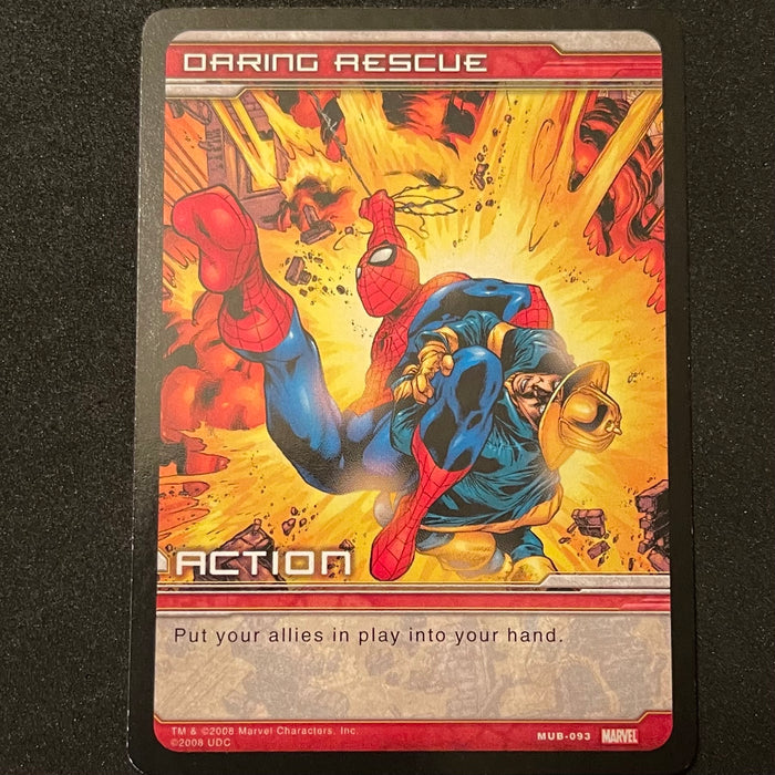 Marvel Ultimate Battles 2008 - MUB-093 - Daring Rescue Vintage Trading Card Singles Upper Deck   
