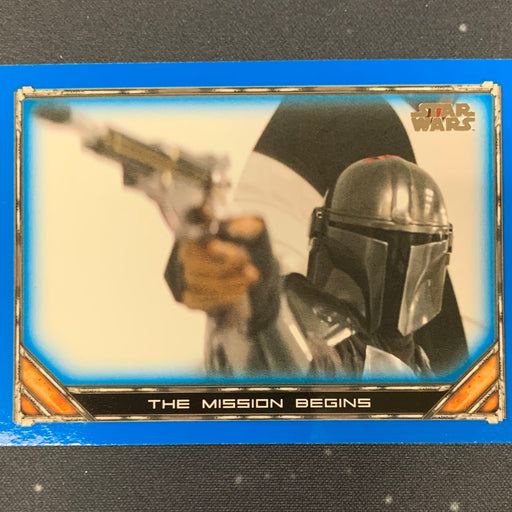 Star Wars - The Mandalorian 2020 -  070 - The Mission Begins - Blue Border Vintage Trading Card Singles Topps   