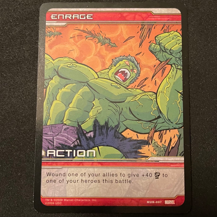Marvel Ultimate Battles 2008 - MUB-097 - Enrage Vintage Trading Card Singles Upper Deck