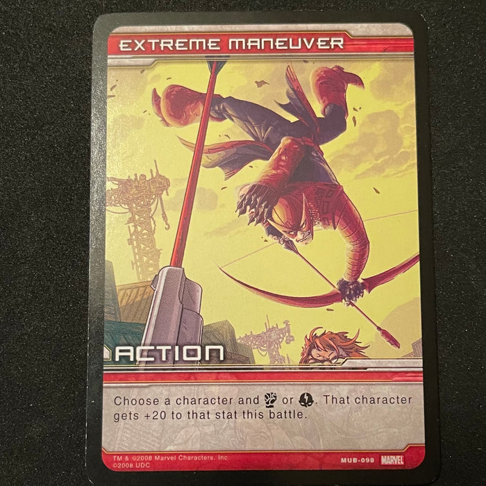 Marvel Ultimate Battles 2008 - MUB-098 - Extreme Maneuver Vintage Trading Card Singles Upper Deck