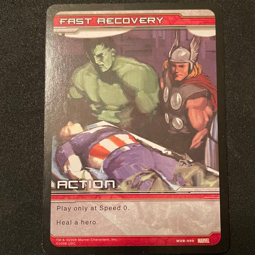 Marvel Ultimate Battles 2008 - MUB-099 - Fast Recovery Vintage Trading Card Singles Upper Deck