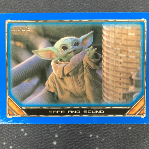 Star Wars - The Mandalorian 2020 -  065 - Safe and Sound - Blue Border Vintage Trading Card Singles Topps   