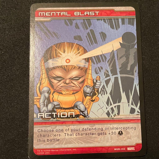 Marvel Ultimate Battles 2008 - MUB-102 - Mental Blast Vintage Trading Card Singles Upper Deck