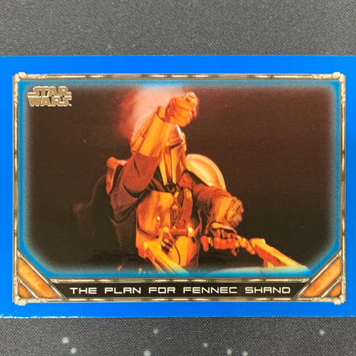 Star Wars - The Mandalorian 2020 -  061 - The Plan For Fennec Shand - Blue Border Vintage Trading Card Singles Topps