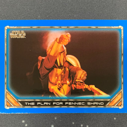 Star Wars - The Mandalorian 2020 -  061 - The Plan For Fennec Shand - Blue Border Vintage Trading Card Singles Topps   