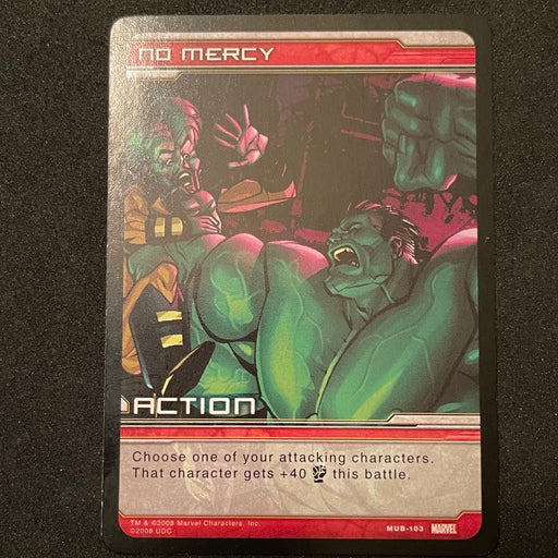 Marvel Ultimate Battles 2008 - MUB-103 - No Mercy Vintage Trading Card Singles Upper Deck