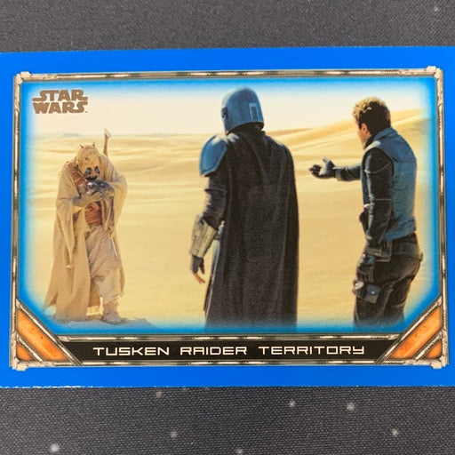 Star Wars - The Mandalorian 2020 -  059 - Tusken Raider Territory - Blue Border Vintage Trading Card Singles Topps