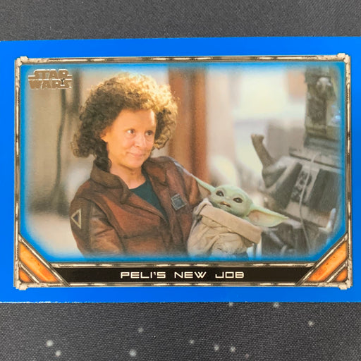 Star Wars - The Mandalorian 2020 -  058 - Peli’s New Job - Blue Border Vintage Trading Card Singles Topps
