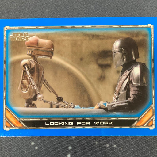 Star Wars - The Mandalorian 2020 -  056 - Looking for Work - Blue Border Vintage Trading Card Singles Topps
