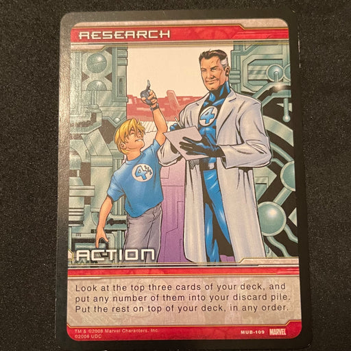 Marvel Ultimate Battles 2008 - MUB-109 - Research Vintage Trading Card Singles Upper Deck