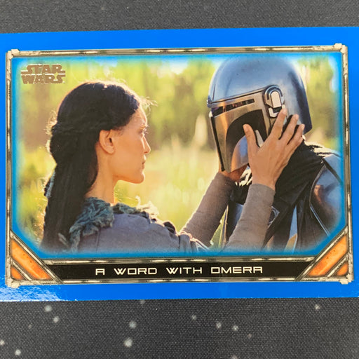 Star Wars - The Mandalorian 2020 -  051 - A Word with Omera - Blue Border Vintage Trading Card Singles Topps   