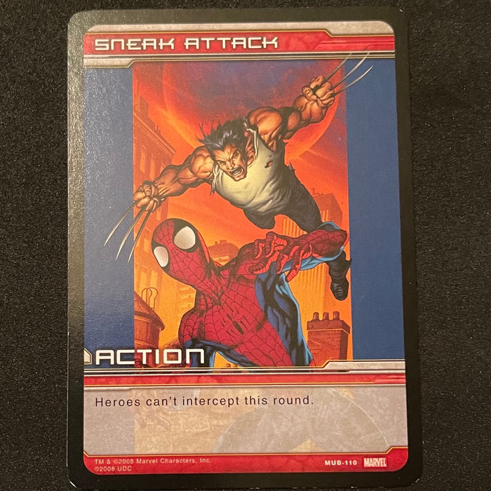 Marvel Ultimate Battles 2008 - MUB-110 - Sneak Attack Vintage Trading Card Singles Upper Deck