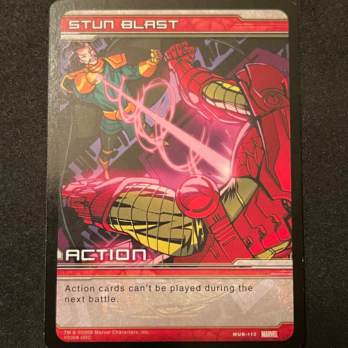 Marvel Ultimate Battles 2008 - MUB-112 - Stun Blast Vintage Trading Card Singles Upper Deck