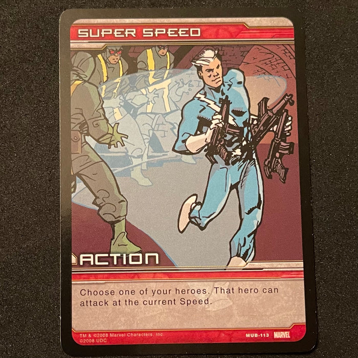 Marvel Ultimate Battles 2008 - MUB-113 - Super Speed Vintage Trading Card Singles Upper Deck