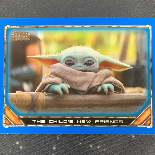 Star Wars - The Mandalorian 2020 -  044 - The Child’s New Friends - Blue Border Vintage Trading Card Singles Topps   