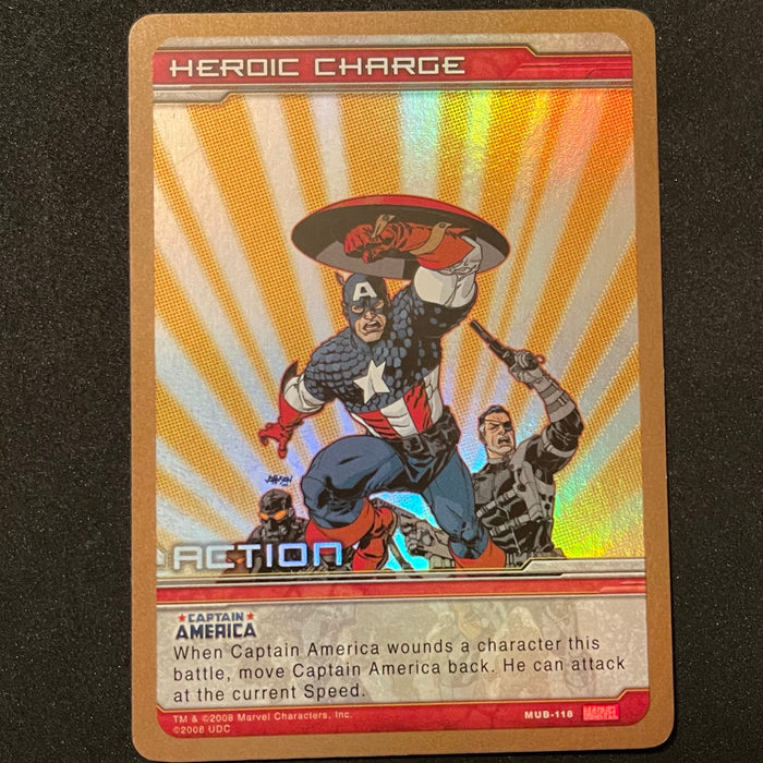 Marvel Ultimate Battles 2008 - MUB-118 - Heroic Charge Vintage Trading Card Singles Upper Deck