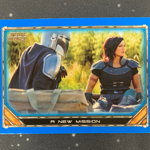 Star Wars - The Mandalorian 2020 -  042 - A New Mission - Blue Border Vintage Trading Card Singles Topps   
