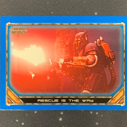 Star Wars - The Mandalorian 2020 -  036 - Rescue is the Way - Blue Border Vintage Trading Card Singles Topps