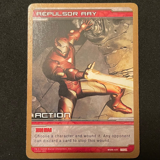 Marvel Ultimate Battles 2008 - MUB-131 - Repulsor Ray Vintage Trading Card Singles Upper Deck