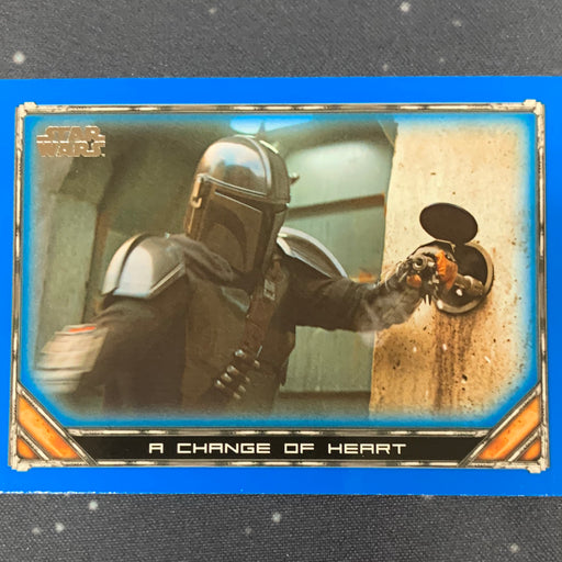 Star Wars - The Mandalorian 2020 -  032 - A Change of Heart - Blue Border Vintage Trading Card Singles Topps   