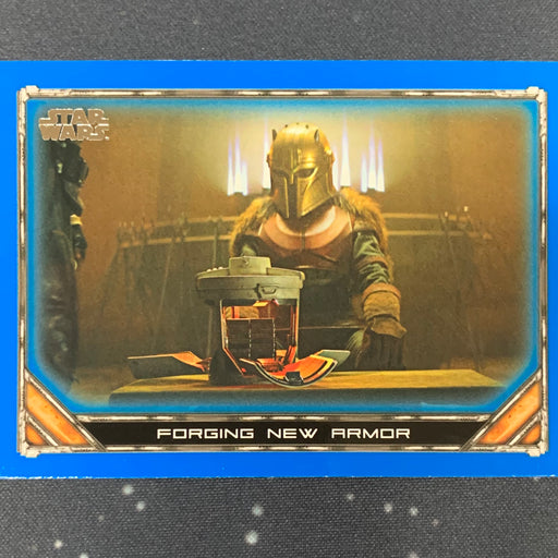 Star Wars - The Mandalorian 2020 -  029 - Forging New Armor - Blue Border Vintage Trading Card Singles Topps